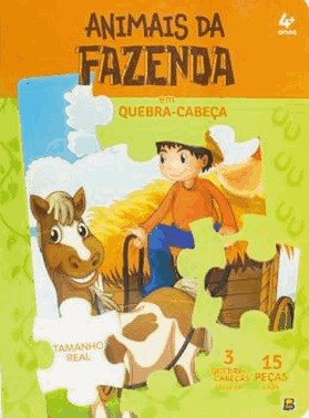 Animais Da Fazenda Em Quebra-Cabeca