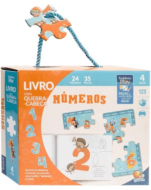 Todolivro Play - Livro Com Quebra-Cabeca - Numeros - 4 Anos