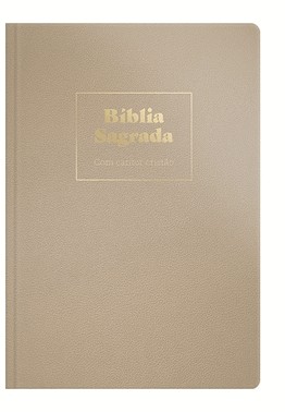 Biblia Nvi Grande - Com Cantor Cristao - Luxo Champanhe