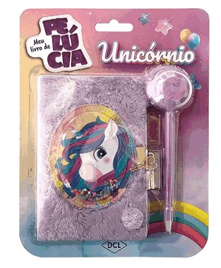 Meu Livro De Pelúcia Médio - Unicórnios