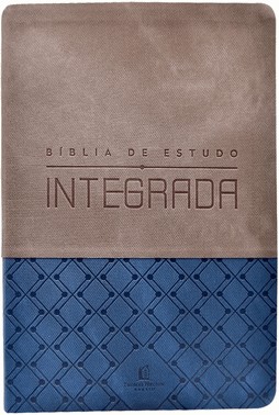 Biblia De Estudo Integrada Nvi, Capa Luxo Azul E Grafite