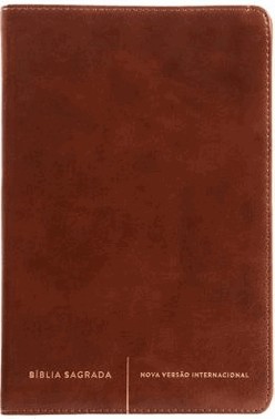 Biblia Sagrada Slim Nvi, Luxo, Capa Marrom