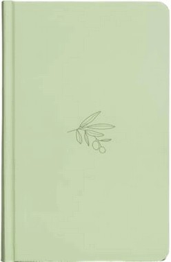 Biblia Nvi, Letras De Jesus Em Vermelho: Capa Dura Verde, Oliveira Minimalista