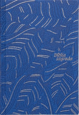 Biblia Slim Nvi, Letra Grande, Couro-Soft - Azul