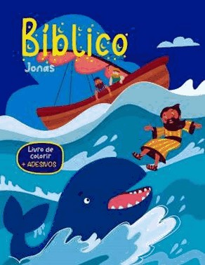 Livro De Colorir Com Adesivos - Jonas