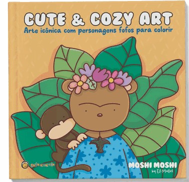 Cute e Cozy Art: Arte Iconica Com Personagens Fofos Para Colorir