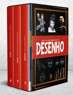 Box - Curso Basico De Desenho - Com 3 Livros