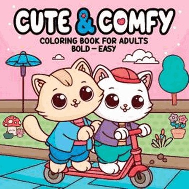 Cute e Comfy - Coloring Book For Adults