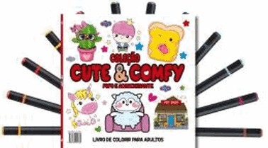 Cute e Comfy Coloring Book For Adults Edicao 2 - Bold Easy