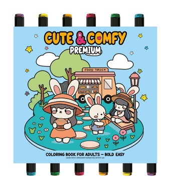 Colecao Cute & Comfy - Premium Edition - Livro De Colorir Adulto