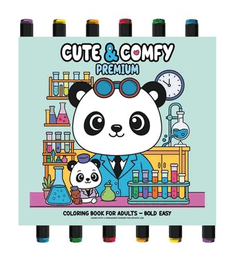 Colecao Cute & Comfy - Premium Edition - Livro De Colorir Adulto