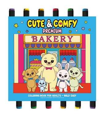 Colecao Cute & Comfy - Premium Edition - Livro De Colorir Adulto