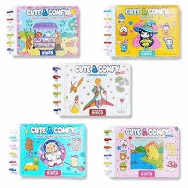 Combo Cute E Comfy Super Special - Kit Com 05 Livros De Colorir Encadernacao Em Disco