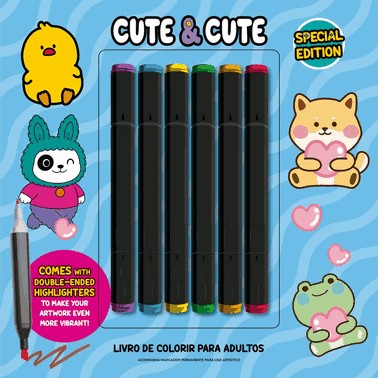 Cute & Cute - Special Edition - Livro De Colorir Adulto