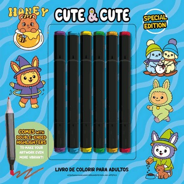 Cute & Cute - Special Edition - Livro De Colorir Adulto