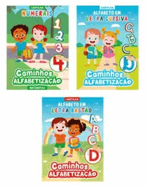 Colecao Caminhos Da Alfabetizacao - Kit Com 3 Cartilhas