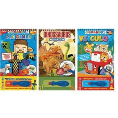 Diversao Com Agua - Kit Com 3 Aquabooks - Meninos