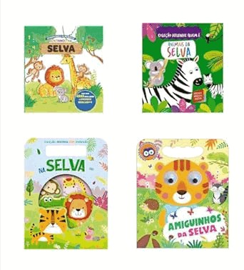 Colecao Infantil Bichinhos Da Selva - Kit Com 5 Livrinhos