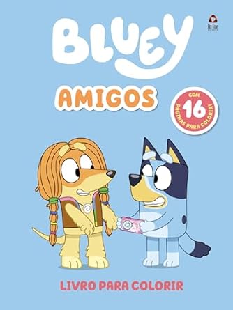 Bluey - Livro Para Colorir - Amigos
