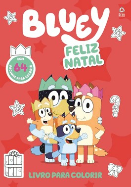 Bluey Feliz Natal - Livro Para Colorir
