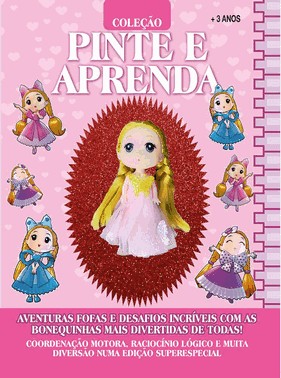 Colecao Pinte E Aprenda Bonequinhas - Fofuchas Encantadas