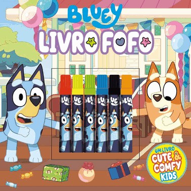 Bluey Cute e Comfy Kids - Livro Fofo