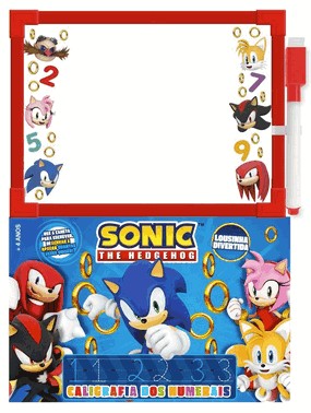 Sonic The Hedgehog - Lousinha Divertida - Caligrafia Dos Numerais