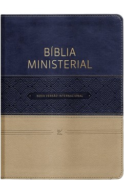 Biblia Ministerial - Nvi - Azul E Bege