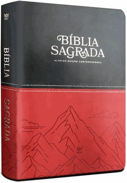 Biblia Aec Letra Gigante Pu Preto E Vermelho Montanhas