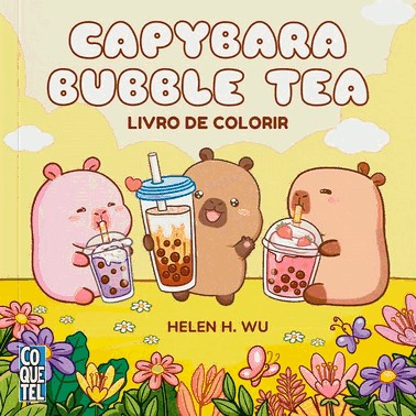 Capybara Bubble Tea: Livro De Colorir