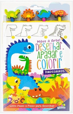Maos  Arte! - Desenhar, Apagar E Colorir: Dinossauros