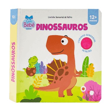 Livrinho Sensorial De Feltro - Dinossauros