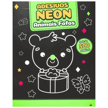 Meus 500 Adesivos Neon - Animais Fofos
