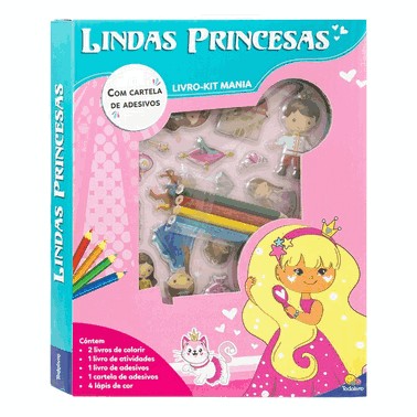 Livro-Kit Mania - Lindas Princesas