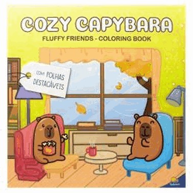 Fluffy Friends - Coloring Book: Cozy Capybara