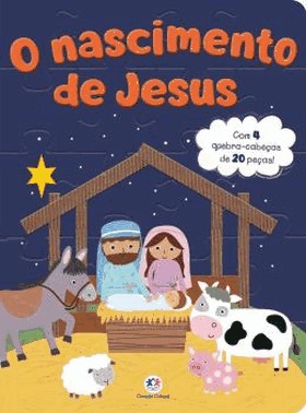O Nascimento De Jesus - (Com 4 Quebra-Cabecas)
