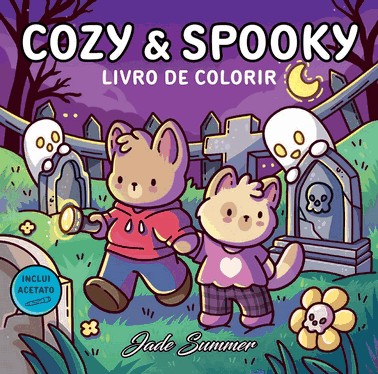 Cozy & Spooky - Livro De Colorir