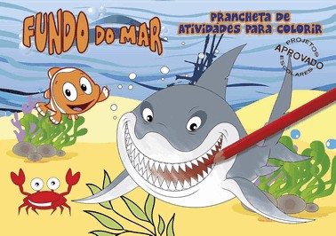 Fundo Do Mar Prancheta De Atividades Para Colorir