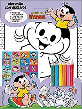 Turma Da Monica - Diversao Com Adesivos - Magali