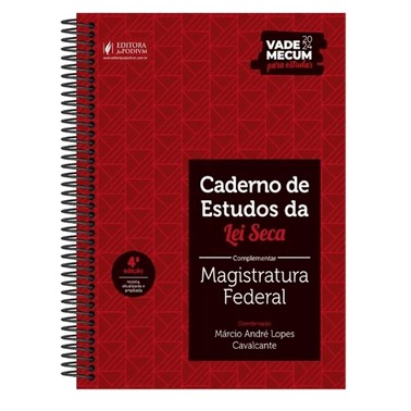 Caderno De Estudos Da Lei Seca Complementar - 04Ed/25