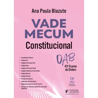 Vade Mecum Constitucional - 43 Exame De Ordem - (11Ed/25)