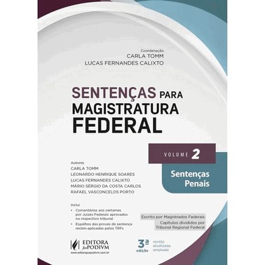 Sentencas Para Magistratura Federal - V.2 - Sentencas Penais    - (03Ed/25)