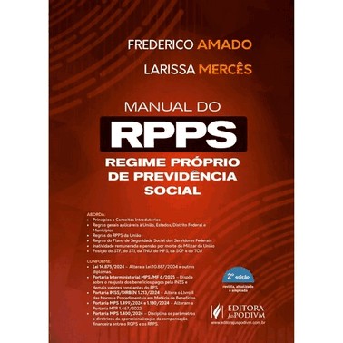 Manual Do Regime Proprio De Previdencia Social (Rpps)   - (02Ed/25)