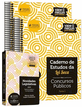 Caderno De Estudos Da Lei Seca - Concursos Publicos - Vade Mecum Amarelinho (2026)