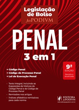 Legislacao De Bolso Penal (2026): 3 Em 1 - Codigo Penal, Codigo De Processo Penal E Lei De Execucao
