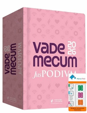 Vade Mecum Juspodivm - Tradicional - Capa Rosa + Etiqueta Marca Facil (2026)