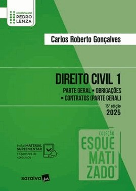 Direito Civil - Vol.1 - Colecao Esquematizado - 15ª Edicao 2025