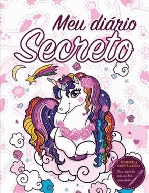Diario Secreto - Unicornio Branco - Com Caneta Magica