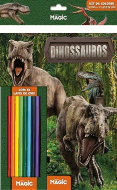 Dinossauros - Kit Lapis De Cor