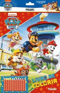 Patrulha Canina - Kit De Colorir Com Giz De Cera